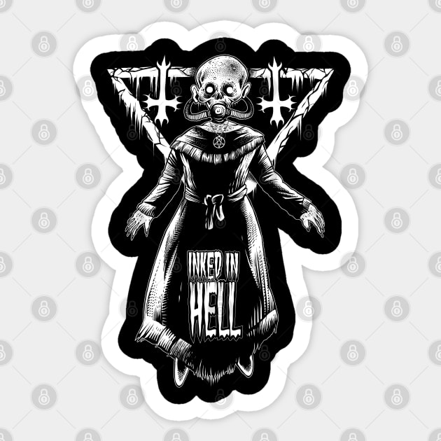 Inked in Hell Sticker by wildsidecomix